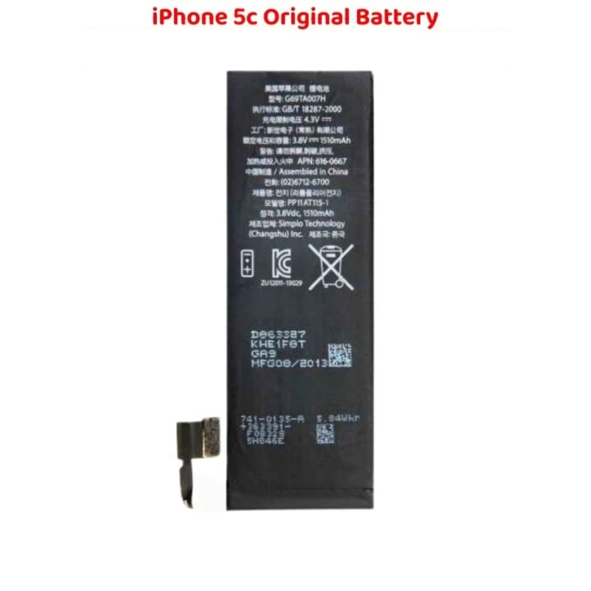 iPhone 5c Original Battery Top Power Solution - Image 2